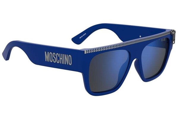 Sonnenbrille Moschino MOS165/S PJP/XT Flat Top Blau