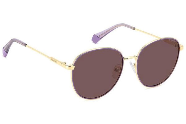 Sonnenbrille Polaroid PLD6215/S/X S9E/KL Polarized Rund Gold