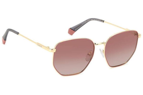 Sunglasses Polaroid PLD6214/S/X EYR/GC Polarized Rechteck Gold