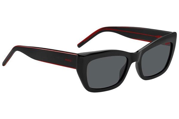 Sonnenbrille HUGO HG1301/S OIT/IR Rechteck Schwarz