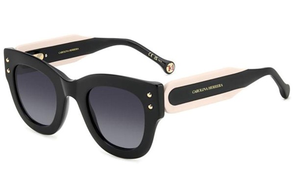 Sunglasses Carolina Herrera HER0222/S 3H2/9O Quadratisch Schwarz