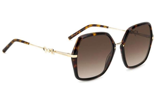 Sonnenbrille Carolina Herrera HER0217/S LVL/HA Quadratisch Havanna