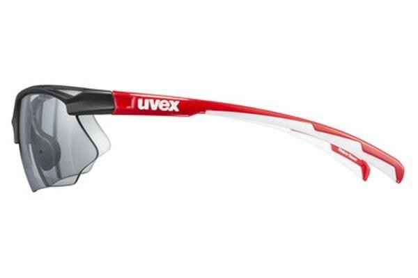 Sonnenbrille uvex sportstyle 802 v Black / Red S1-S3 Photochromic Rechteck Schwarz