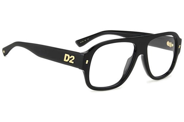 Brillen Dsquared2 D20125 807 Flat Top Schwarz