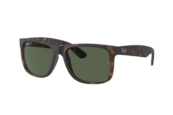 Sonnenbrille Ray-Ban Justin RB4165 865/9A Polarized Quadratisch Havanna