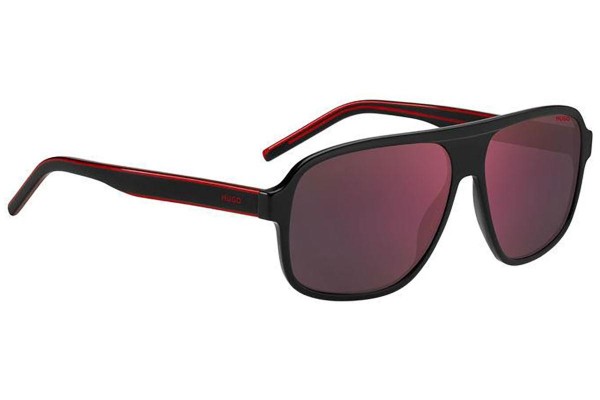 Sonnenbrille HUGO HG1296/S OIT/AO Flat Top Schwarz