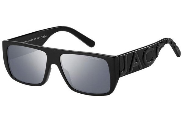 Sunglasses Marc Jacobs MARCLOGO096/S 08A/T4 Flat Top Schwarz