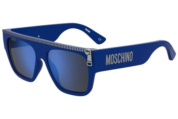 Sunglasses Moschino MOS165/S PJP/XT Flat Top Blau