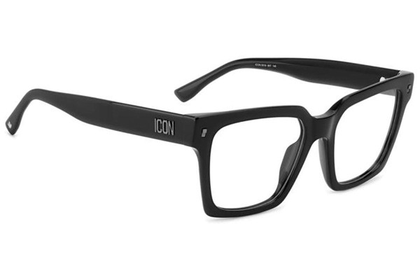 Glasses Dsquared2 ICON0019 807 Rechteck Schwarz