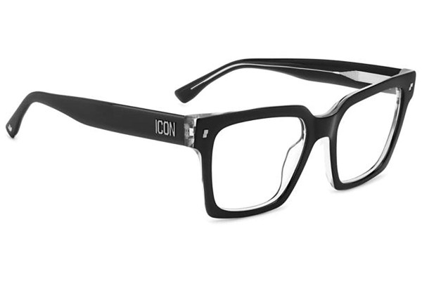 Glasses Dsquared2 ICON0019 7C5 Rechteck Schwarz