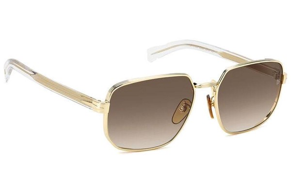 Sonnenbrille David Beckham DB7121/G/S LOJ/HA Rechteck Gold