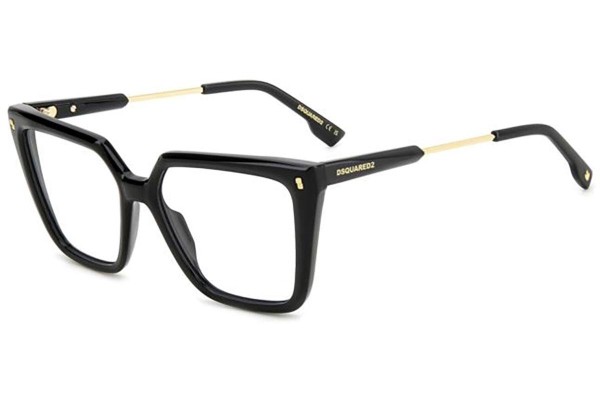 Glasses Dsquared2 D20136 807 Rechteck Schwarz