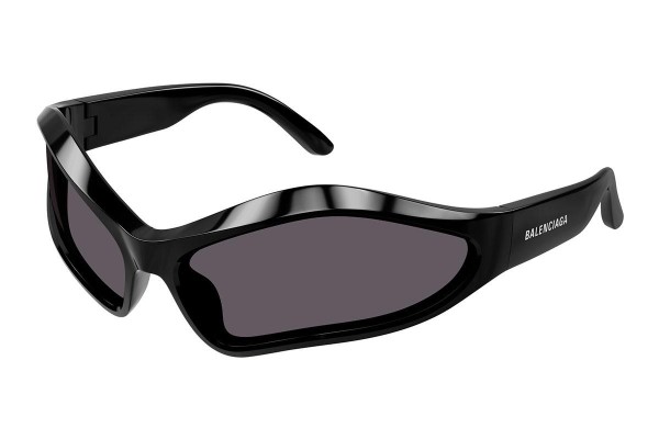 Sonnenbrille Balenciaga BB0314S 001 Oval Schwarz