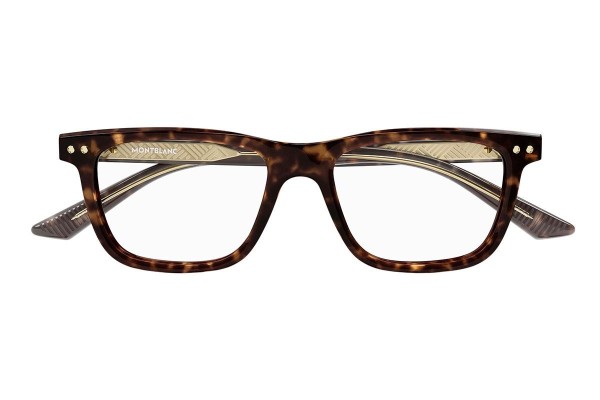 Glasses Mont Blanc MB0322O 006 Quadratisch Havanna