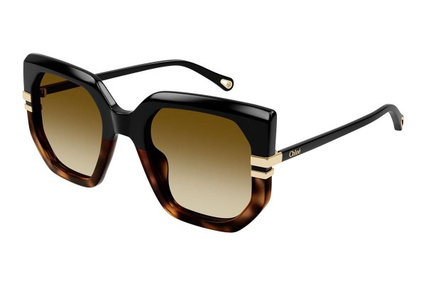 Sonnenbrille Chloe CH0240S 003 Quadratisch Schwarz