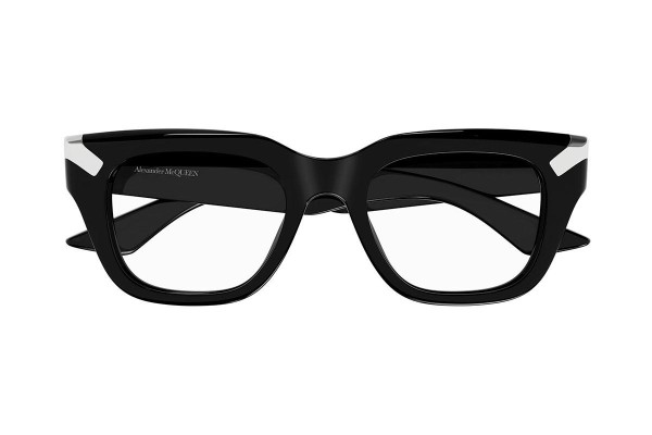 Glasses Alexander McQueen AM0443O 001 Rechteck Schwarz