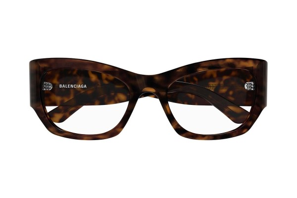 Glasses Balenciaga BB0333O 002 Quadratisch Havanna