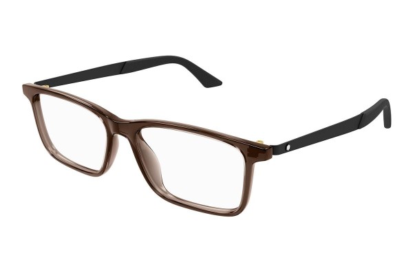 Glasses Mont Blanc MB0333O 004 Quadratisch Braun