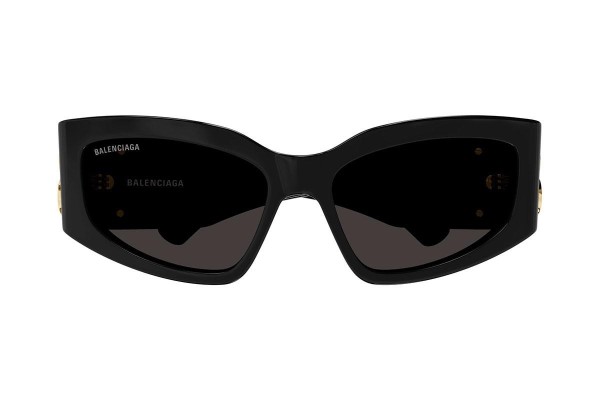 Sonnenbrille Balenciaga BB0321S 002 Rechteck Schwarz