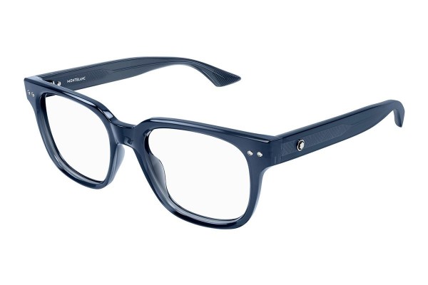 Glasses Mont Blanc MB0321O 004 Quadratisch Blau