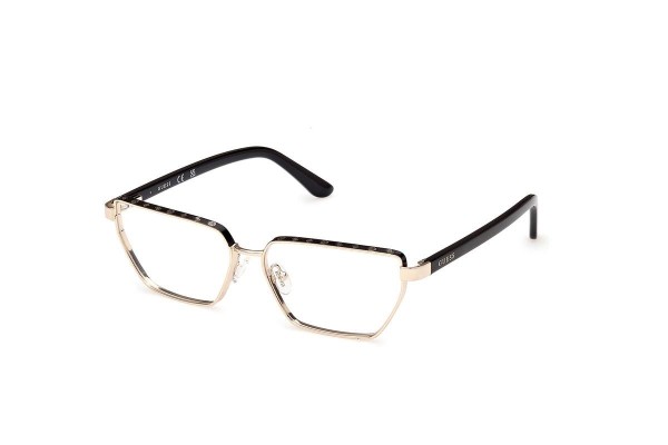 Glasses Guess GU50123 005 Rechteck Gold