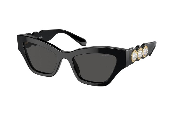 Sunglasses Swarovski SK6021 100187 Cat Eye Schwarz