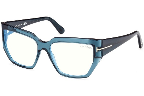 Brillen Tom Ford FT5951-B 092 Quadratisch Blau