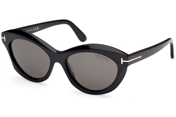 Sunglasses Tom Ford FT1111 01D Polarized Oval Schwarz