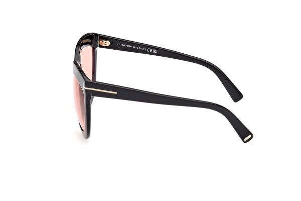 Sunglasses Tom Ford FT1112 01E Cat Eye Schwarz