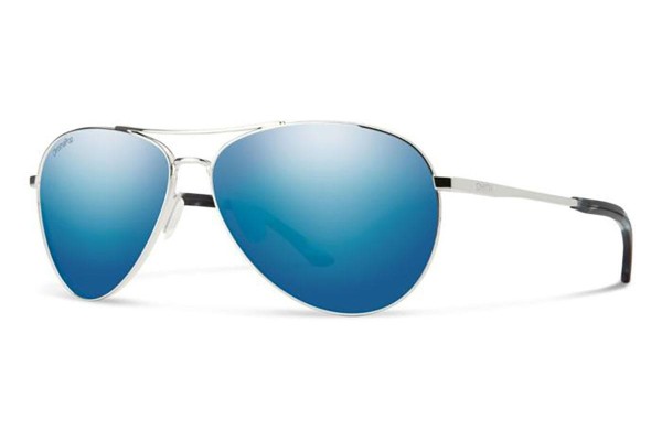 Sonnenbrille Smith LANGLEY2 010/QG Polarized Pilot Silber