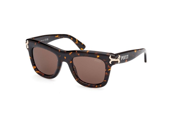 Sonnenbrille Emilio Pucci EP0222 52E Quadratisch Havanna