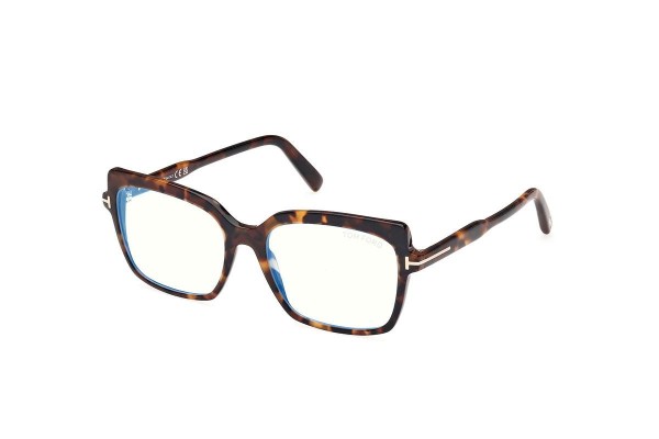 Brillen Tom Ford FT5947-B 052 Quadratisch Havanna