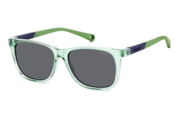 Sonnenbrille Polaroid Junior PLD8058/S 1ED/M9 Polarized Rechteck Grün