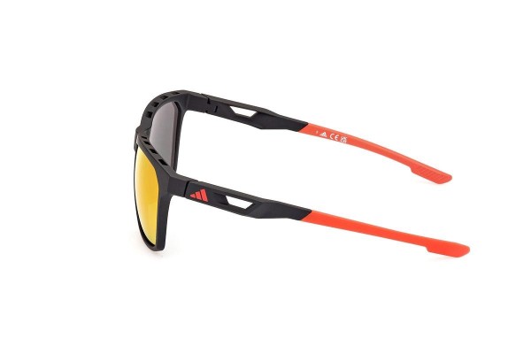 Sonnenbrille Adidas Sport SP0091 02L Rechteck Schwarz