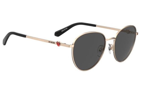 Sonnenbrille Love Moschino MOL074/S 000/IR Rund Gold