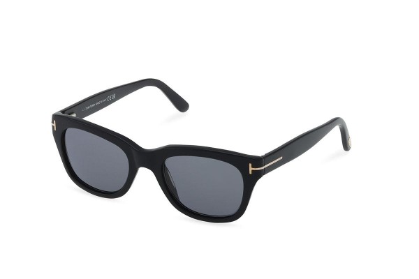 Sonnenbrille Tom Ford Snowdon FT0237 01D Polarized Quadratisch Schwarz