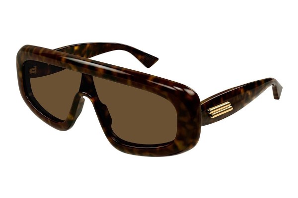 Sonnenbrille Bottega Veneta BV1281S 002 Rechteck Braun