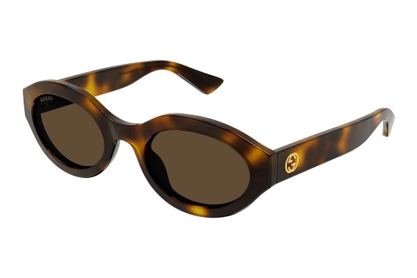 Sonnenbrille Gucci GG1579S 002 Oval Havanna