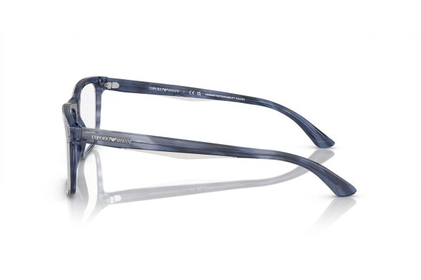 Glasses Emporio Armani EA3227 6054 Rechteck Blau