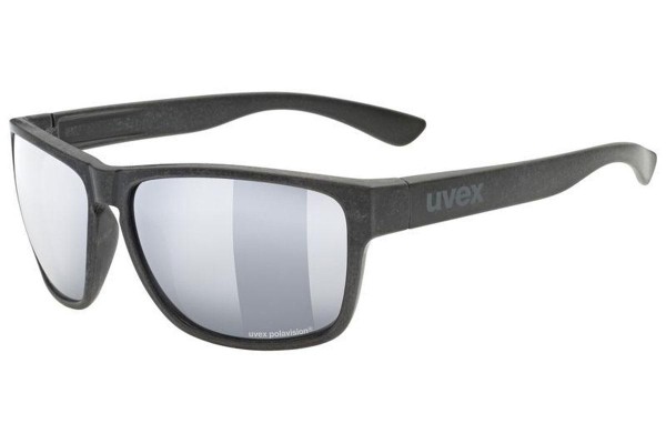 Sonnenbrille uvex lgl ocean P Black Mat S3 Polarized Rechteck Schwarz