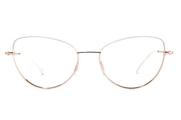 Glasses Kohe by eyerim Sissa Gold White Cat Eye Gold