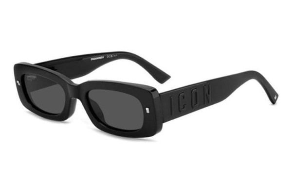 Sunglasses Dsquared2 ICON0020/S 807/IR Rechteck Schwarz