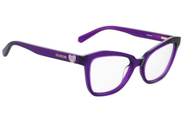 Glasses Love Moschino MOL604 B3V Cat Eye Lila