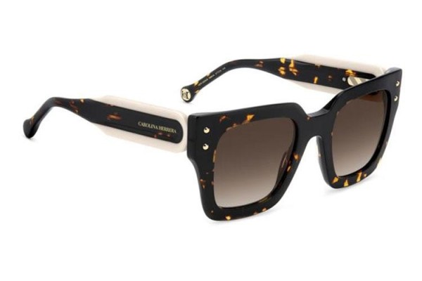 Sonnenbrille Carolina Herrera HER0255/S 086/HA Quadratisch Havanna