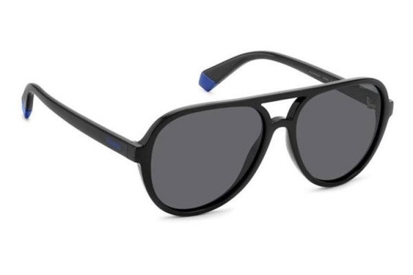 Sonnenbrille Polaroid Junior PLD8046/S/T 807/M9 Polarized Pilot Schwarz