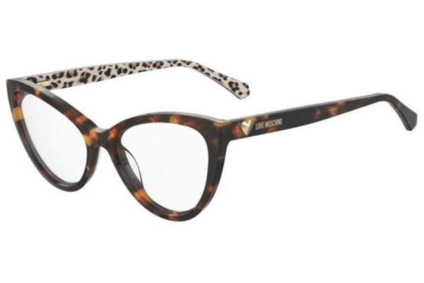 Glasses Love Moschino MOL631 H7P Cat Eye Havanna