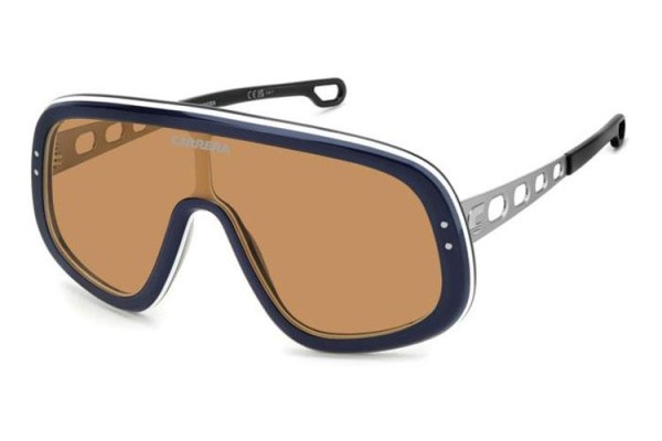 Sunglasses Carrera FLAGLAB17 DTY/W7 Monoscheibe | Shield Blau