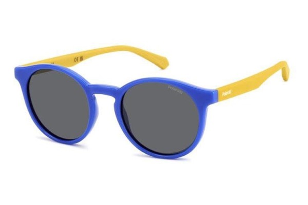 Sonnenbrille Polaroid Junior PLD8061/S DCD/M9 Polarized Rund Blau