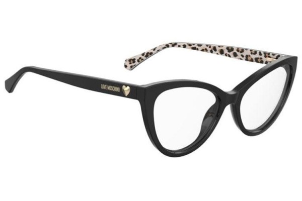 Glasses Love Moschino MOL631 7RM Cat Eye Schwarz