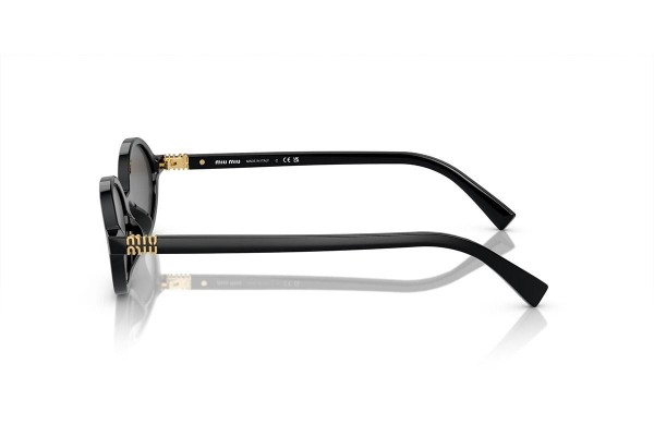 Sunglasses Miu Miu MU04ZS 1AB5S0 Oval Schwarz